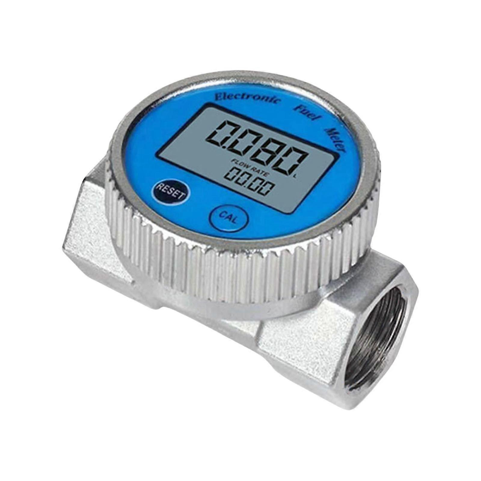 Waterproof Metal Digital Flow Meter DN20/DN25, 1% Accuracy, Multi-Unit Display
