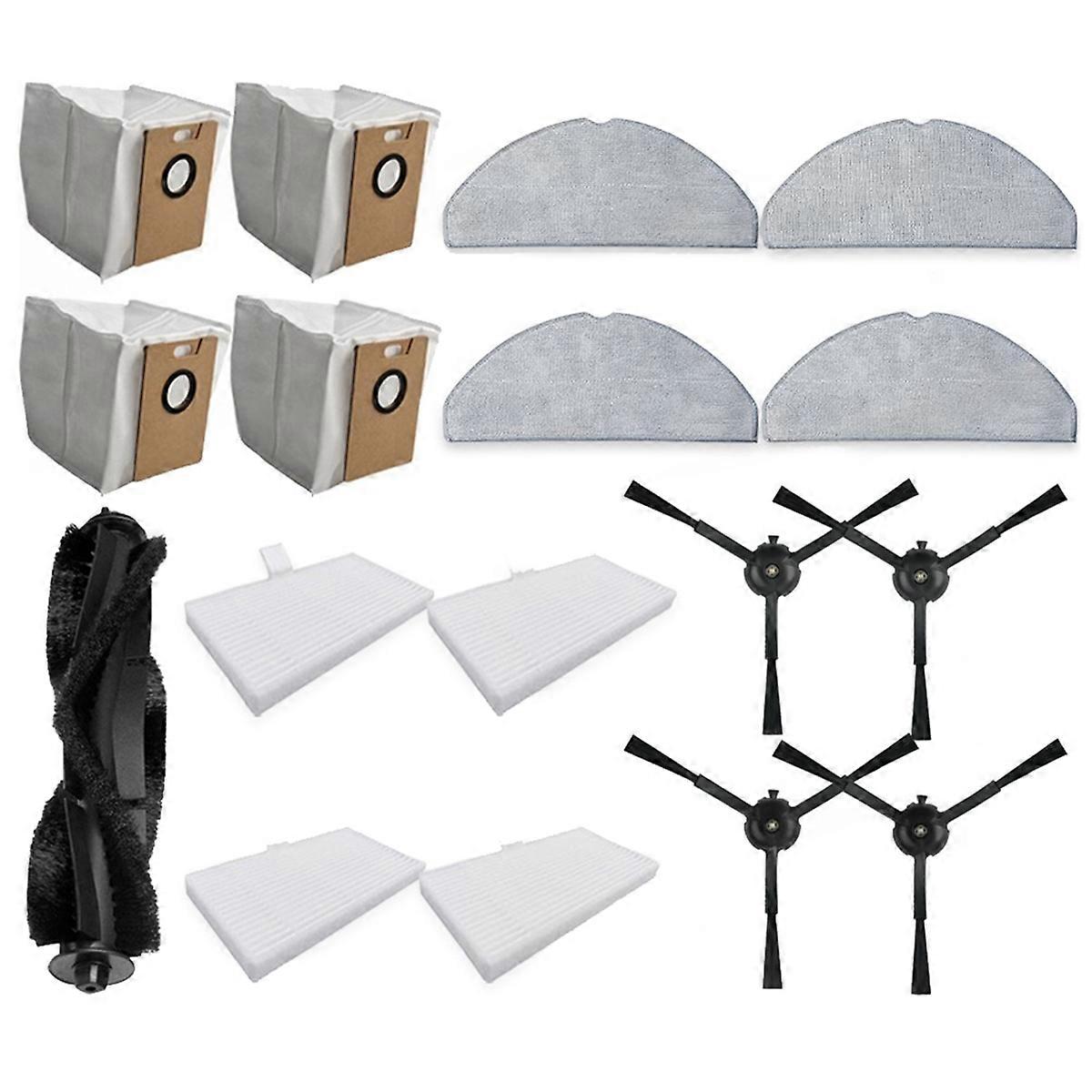 For RV30 / RV20 / RV30 Max / RV20 Max Part Dust Bag HEPA Filter Main Side Brush Mop Cloth