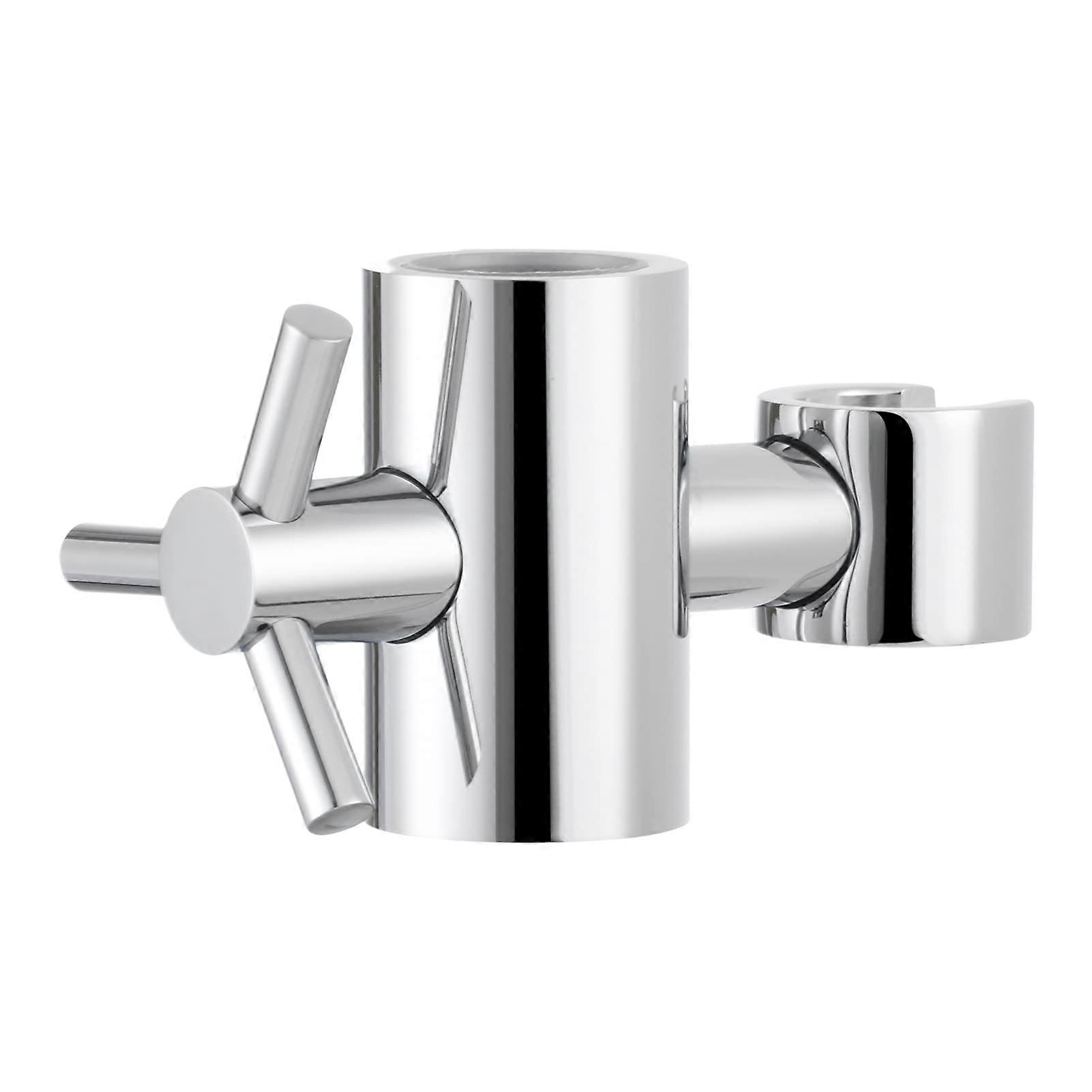 Brass Handheld Shower Bracket Adjustable Holder for 25mm O.D Slide Bar, Chrome Finish, Model ST38A