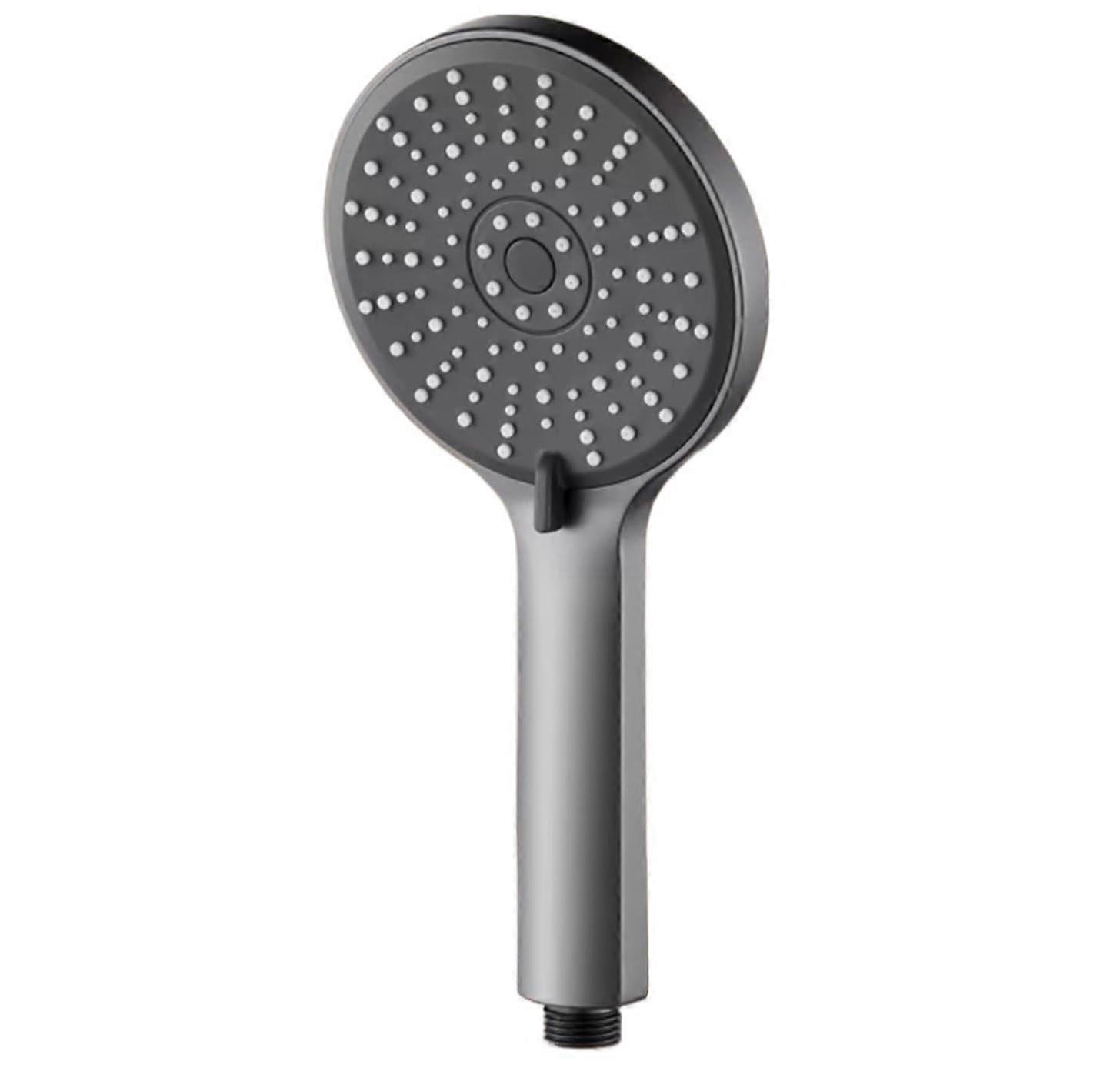 Shower Head High Pressure Handheld Wall Mounted ABS Chrome Gray Water Saving Rainfall Accessory