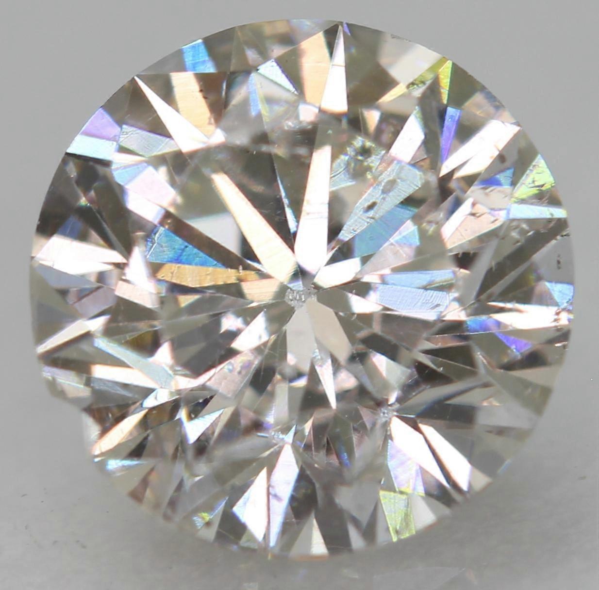 Certified 0.70 Carat E VVS2 Round Brilliant Natural Enhanced Loose Diamond 5.63m
