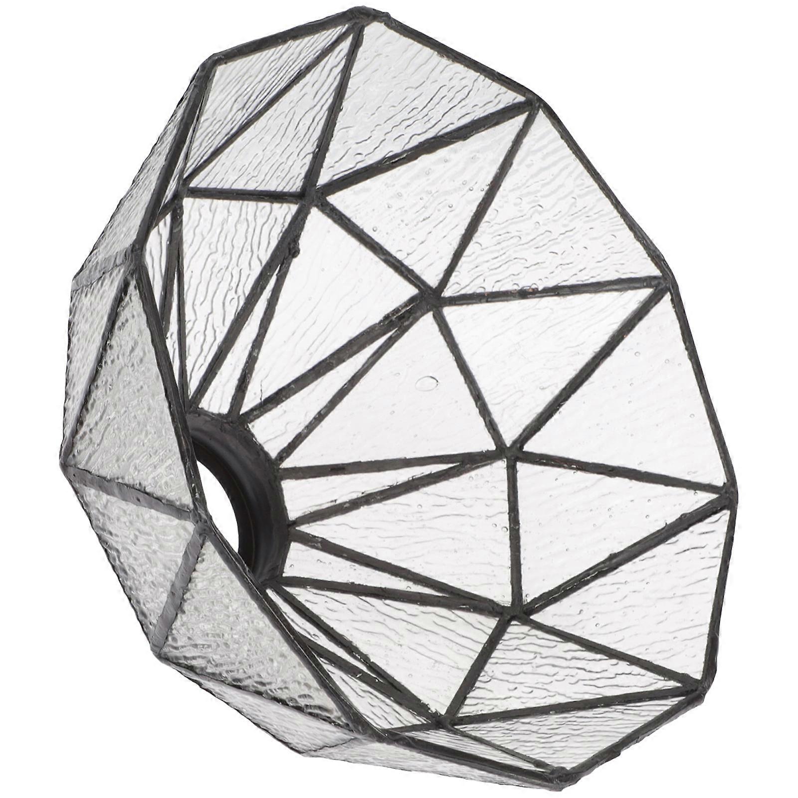 Remplacement de l’abat-jour en verre transparent Couverture de suspension Remplacement Ferme 1Pcs