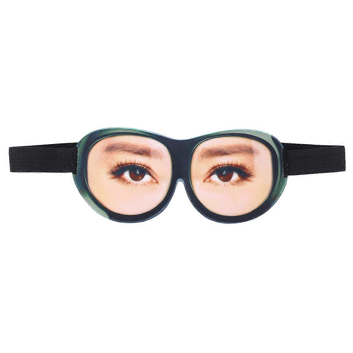 Shading Eyepatch 3D Funny Eye Mask for Nap and Deep Sleep 2Pcs Black Comfortable