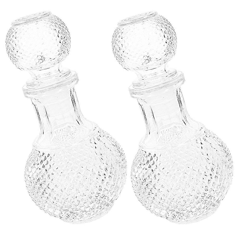 Transparent Wine Decanter 6 Pcs Artistic Design Storage Holder Perfect For Hotel Friends