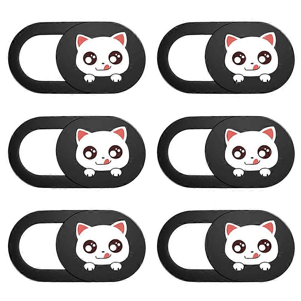 Privacy Cover Webcam Cover Slider Security Blocking Rectangular Design for Daily Use 6Pcs ABS Material