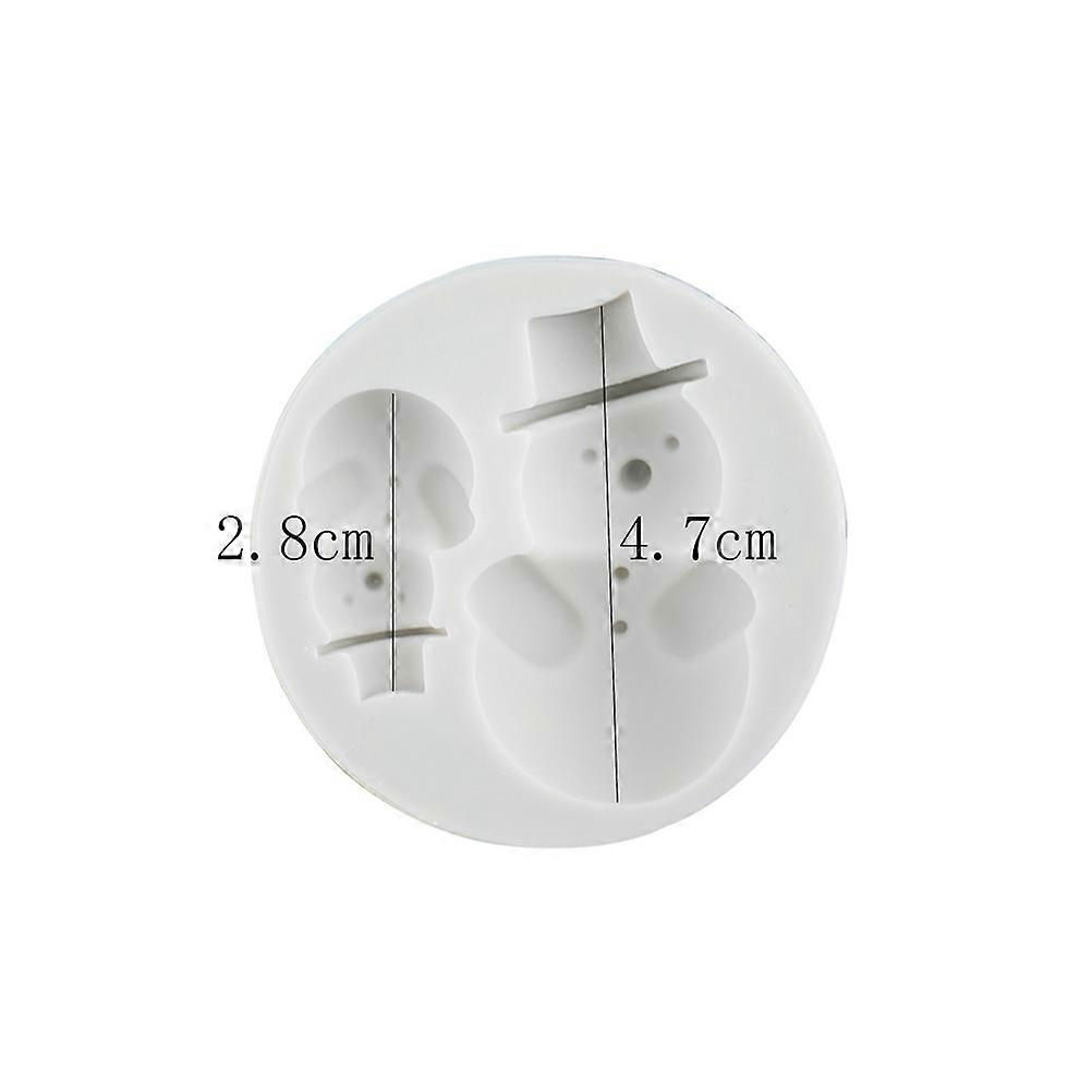 2Pcs Christmas Chocolate Mold Silicone Fondant Baking Tool For Cookies In Square Shape Ideal For Home Baking