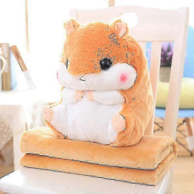 Soft plush hamster with blanket for snuggling and play 2025