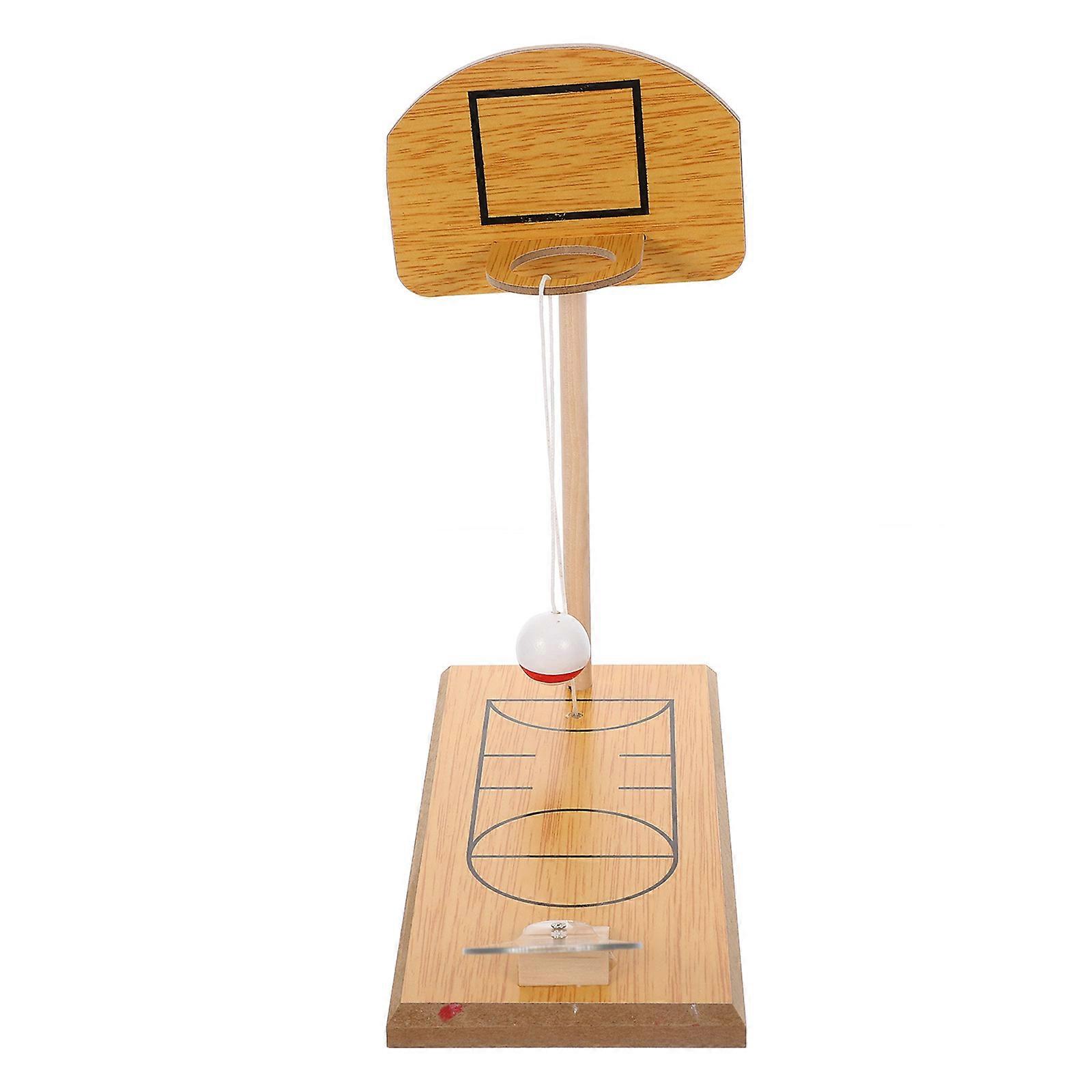 Infant Basketball Desktop Toy for Indoor Play Hand Flexibility Development Bamboo Material 9 6x3 9x9 4in 1Set