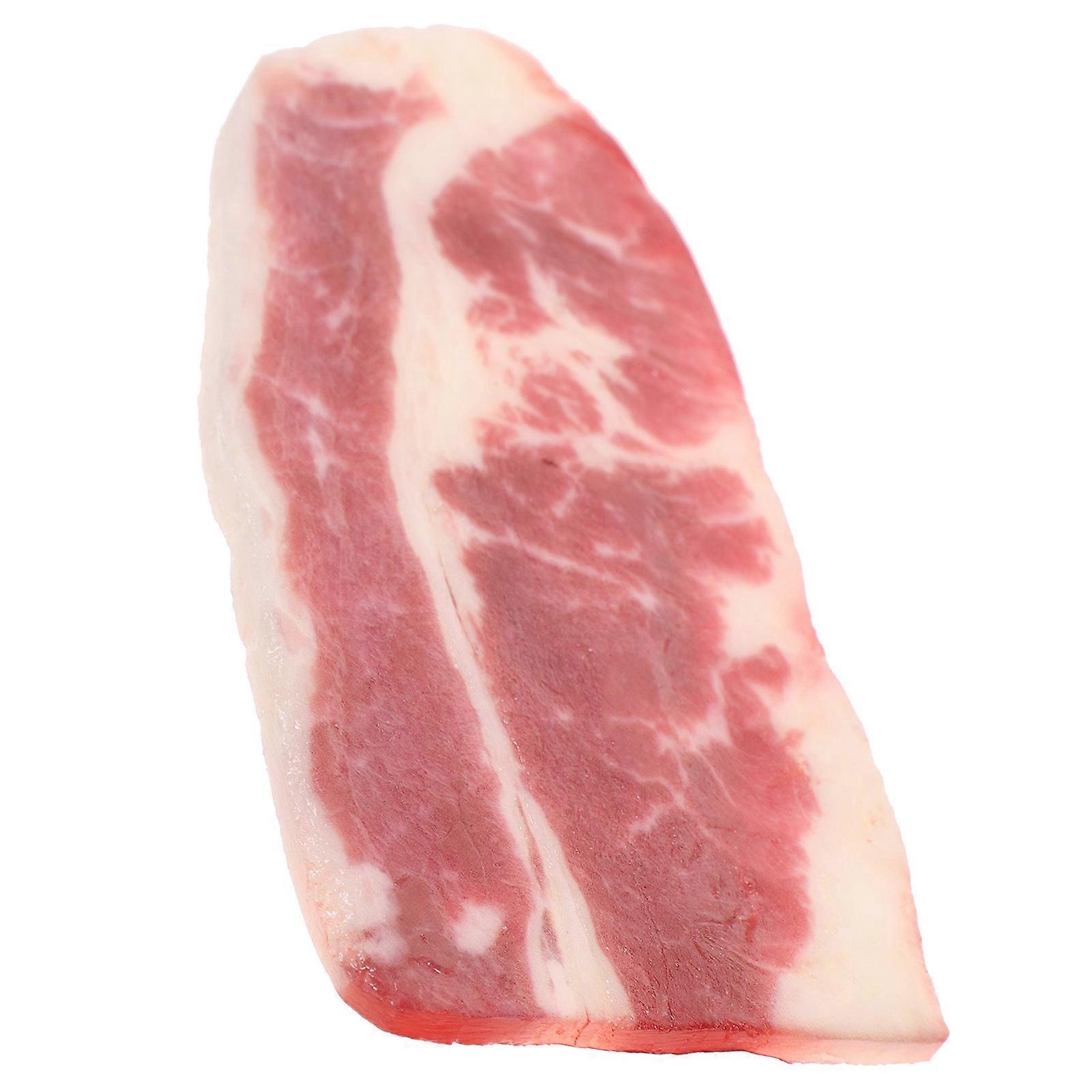Artificial Beef 4Pcs Fake Meat Slices for Kitchen Cooking Toy Props