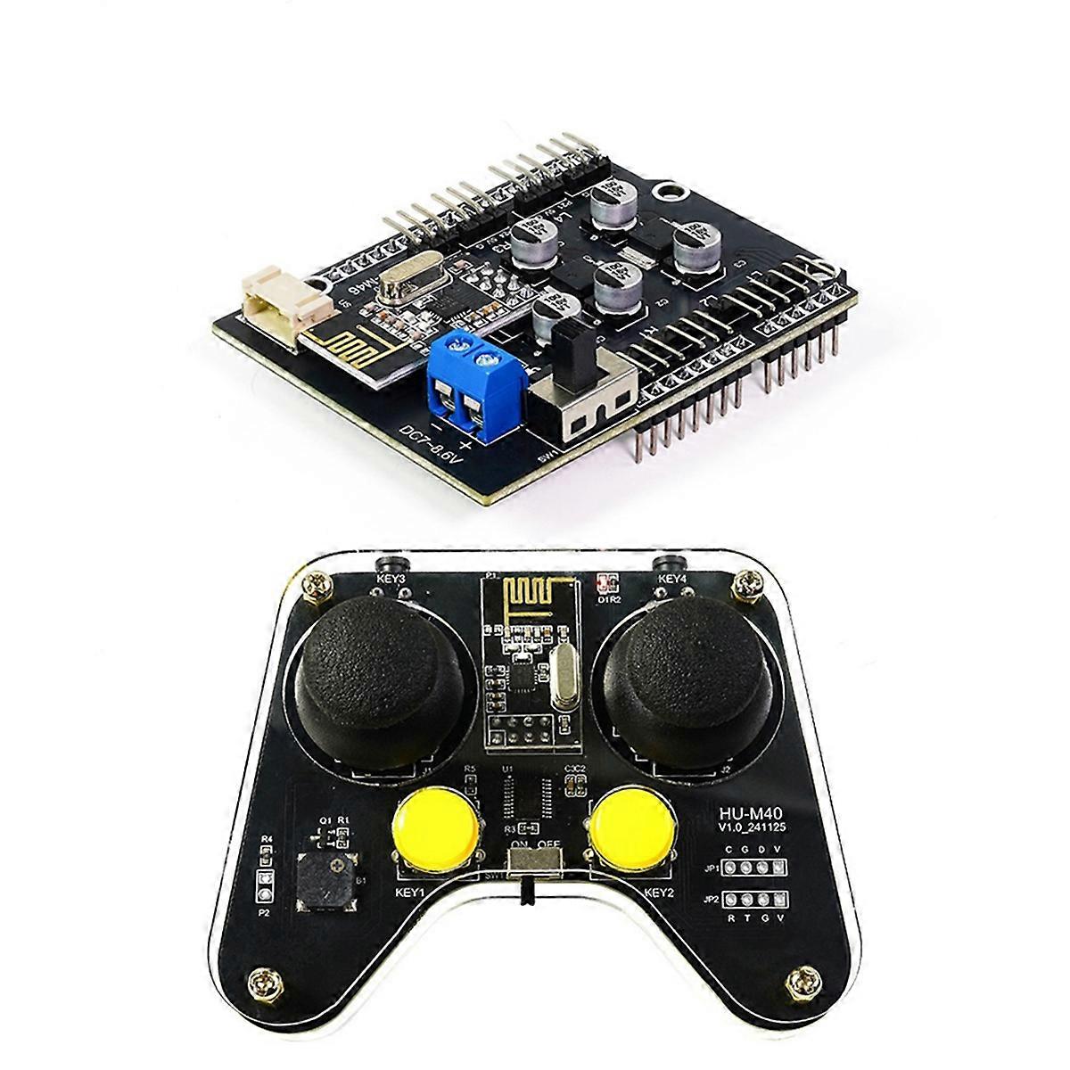 8 Channel PWM Servo Drive Expansion Board Robot Arm Control Onboard 2.4G Receiver with 2.4G Remote Control