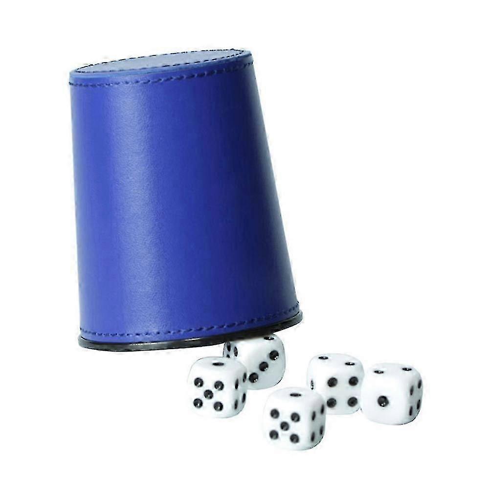 PU Leather Dice Cups with 5 Dice for Bar KTV Entertainment