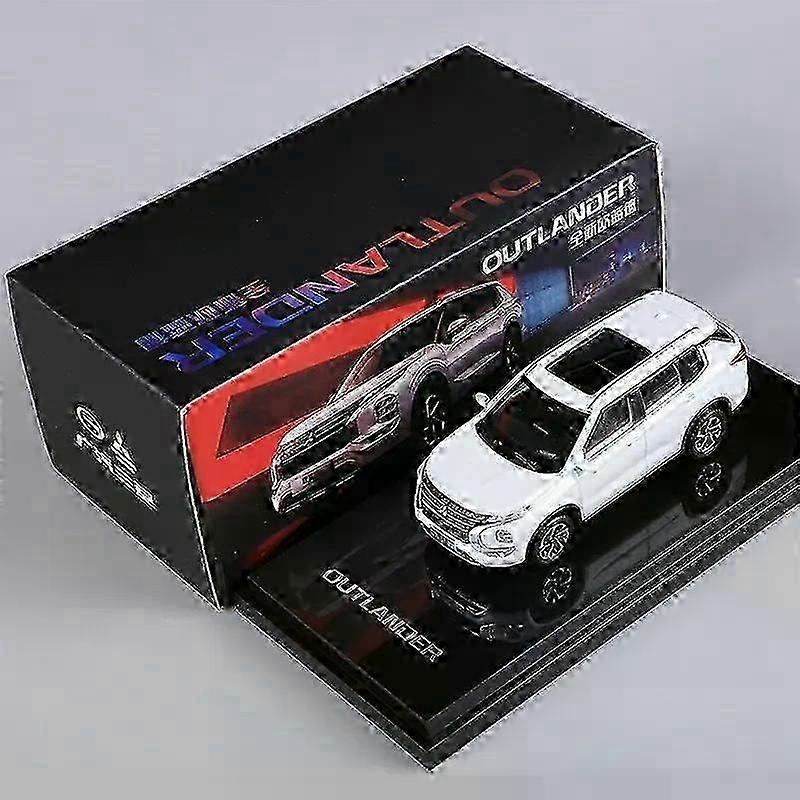 2025 1:64 Outlander Černá/Bílá Slitina Model Auta