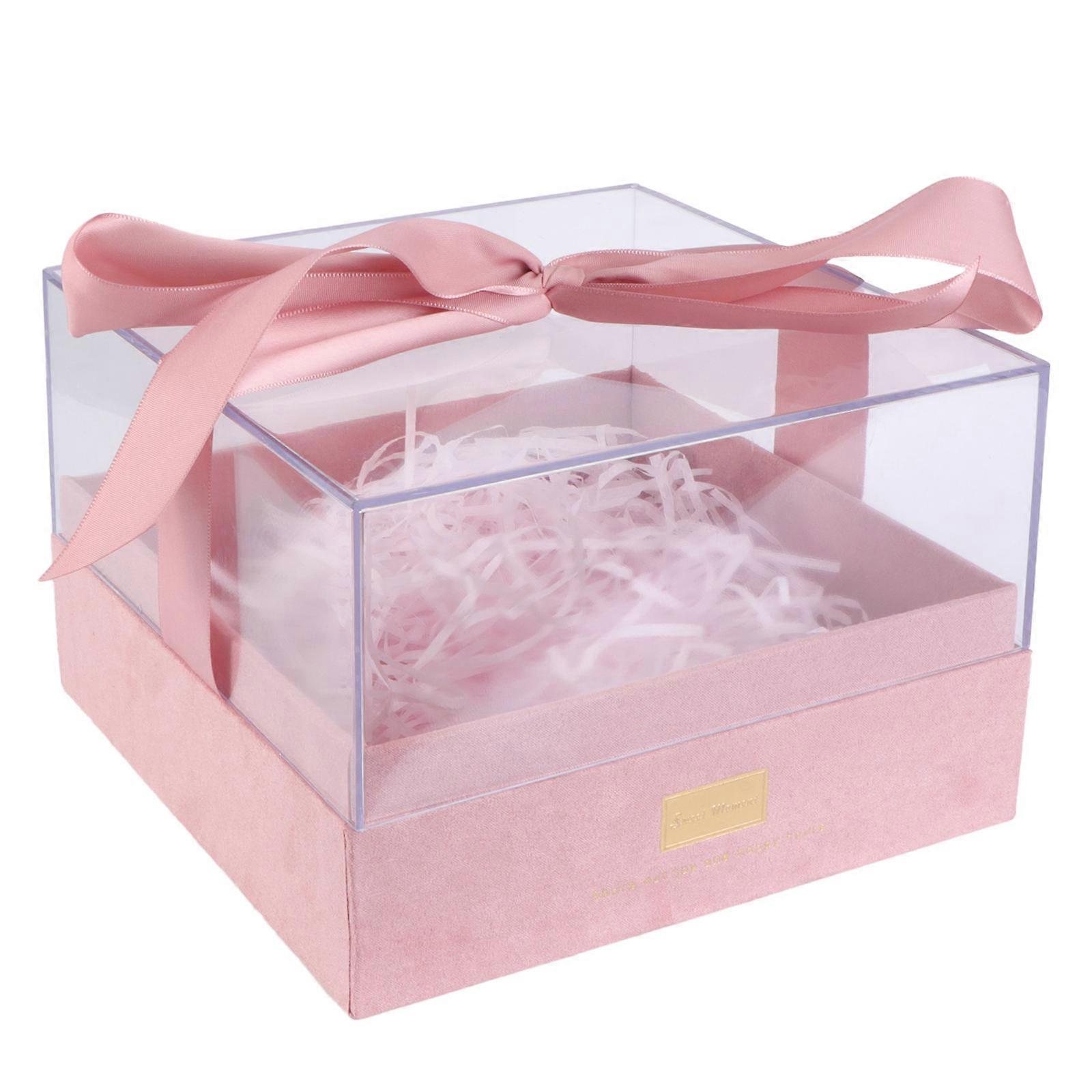 Acrylic Gift Box for Gift Packing 1Pcs High-End Wedding Container