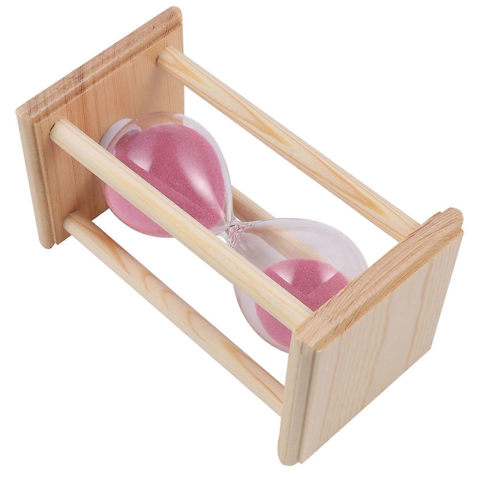 Tabletop Hourglass Timer with Wooden Frame for Decoration 3Pcs