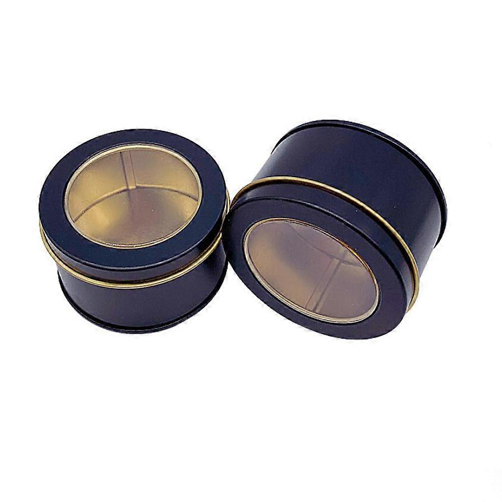 Black Square Storage Container 12 Pcs Sealed Tinplate Box Designed For Storing Tea Candy Jewelry At Home