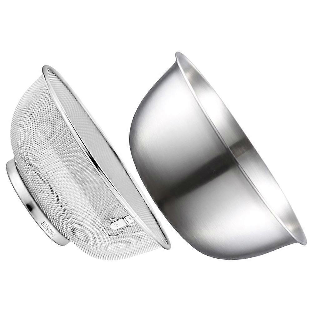 3 Sets Mesh Strainer Basket for Home Use Ideal for Washing Fruits and Vegetables with Stainless Steel Material