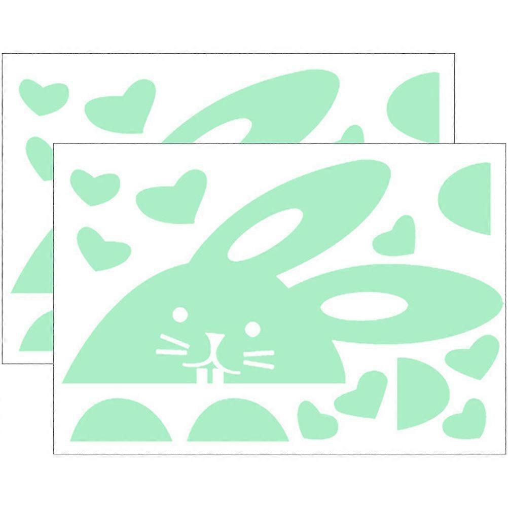 Glow-In-The- Shaped Stickers 4 Sets For Home Decoration And Nighttime Use Measuring 5.11X3.14X0.04In
