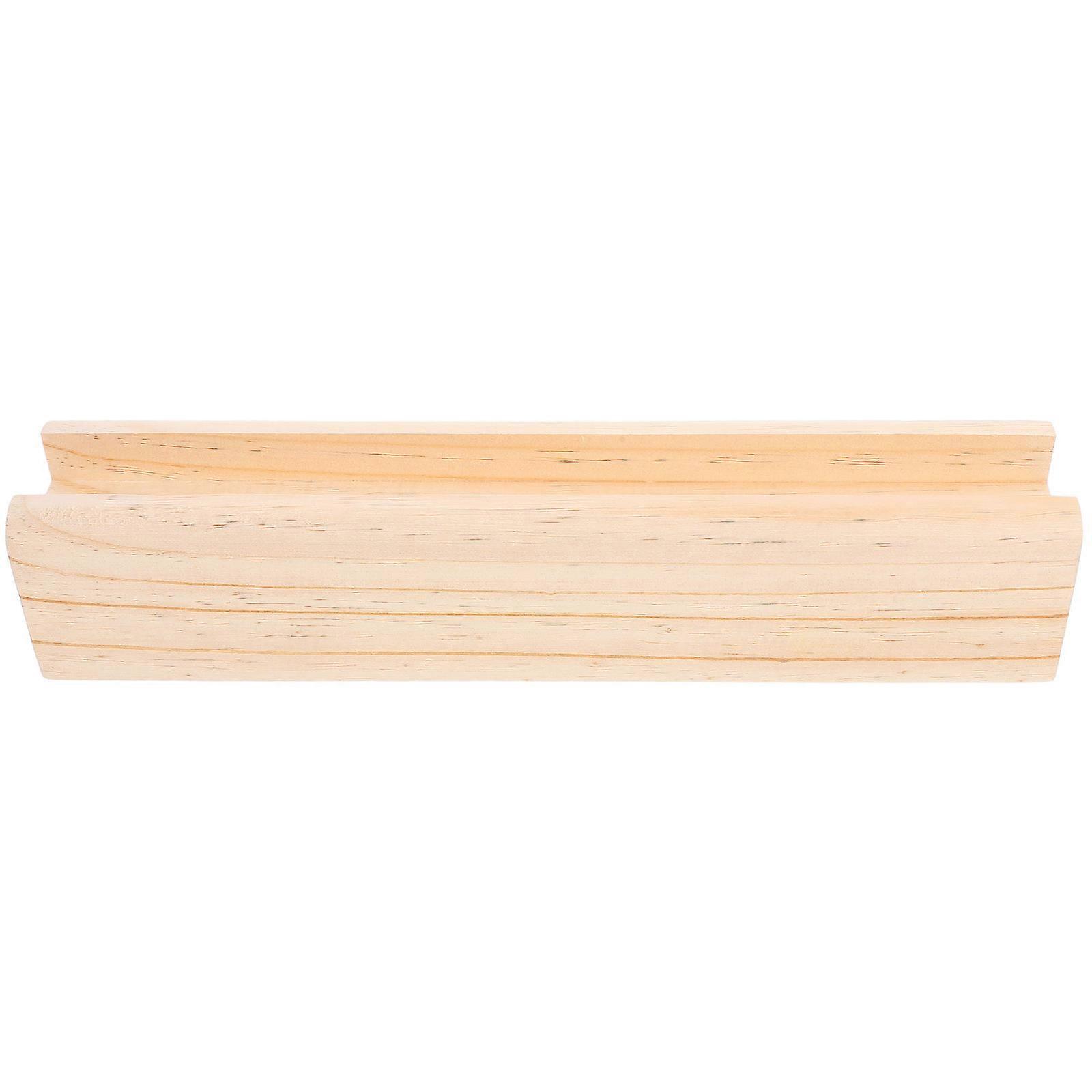 3Pcs Wooden Painting Frame Holder Rectangular Floor Mirror Base Ideal For Indoor Use Minimalist Style With Storage Convenience