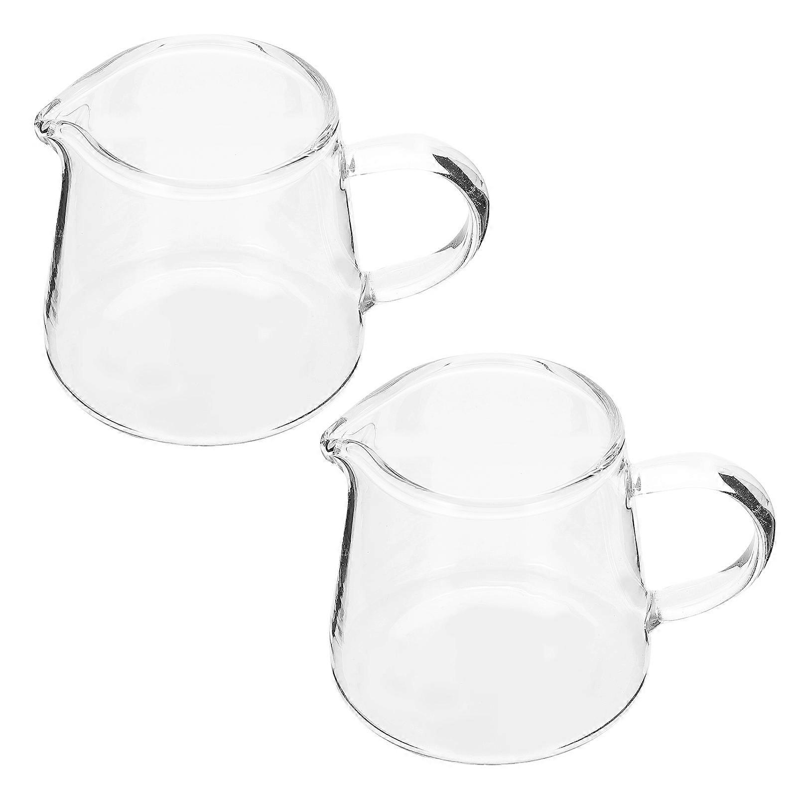 Portable Transparent Coffee Milk Cups for Home Use 8Pcs Set