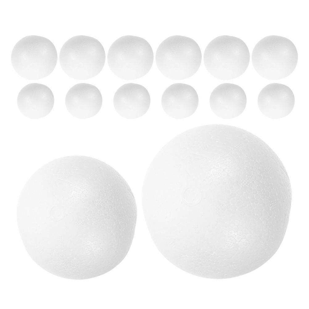 White Polystyrene Balls Foam Balls for Decoration 48Pcs for Creative Crafts