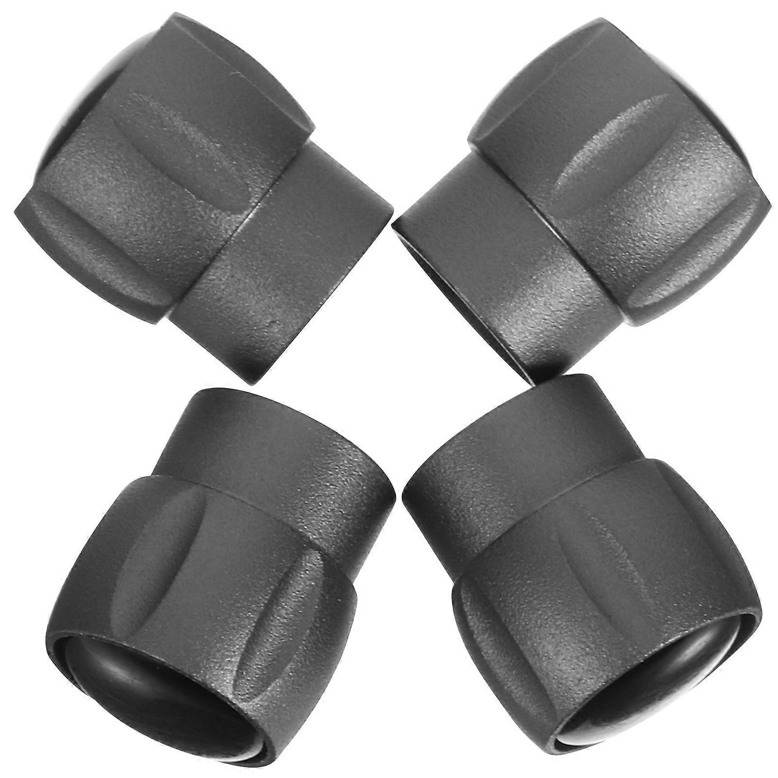 Alloy Tire Valve Caps Aluminum Tire Valve Caps for Motorcycle Urban Driving Grey Weather Resistance 4Pcs