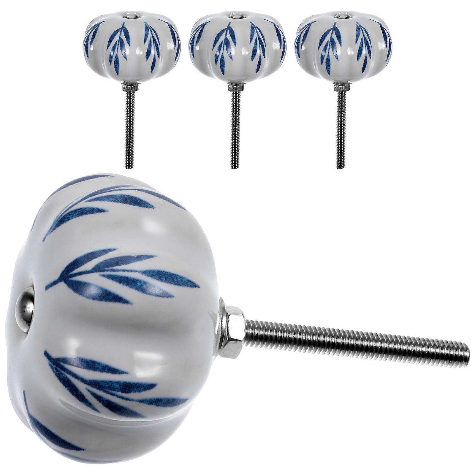 20Pcs Decorative Ceramic Cabinet Knob Single Hole Dresser Pull