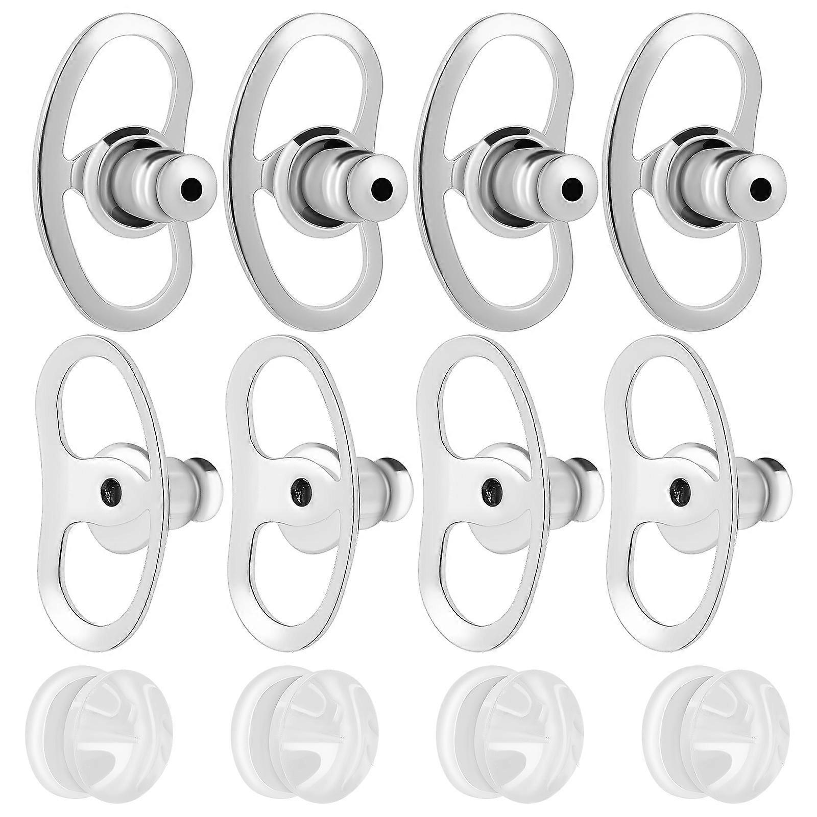 Earring Backs for Studs Heavy Secure Stopper 3Sets Silicone Copper Pads