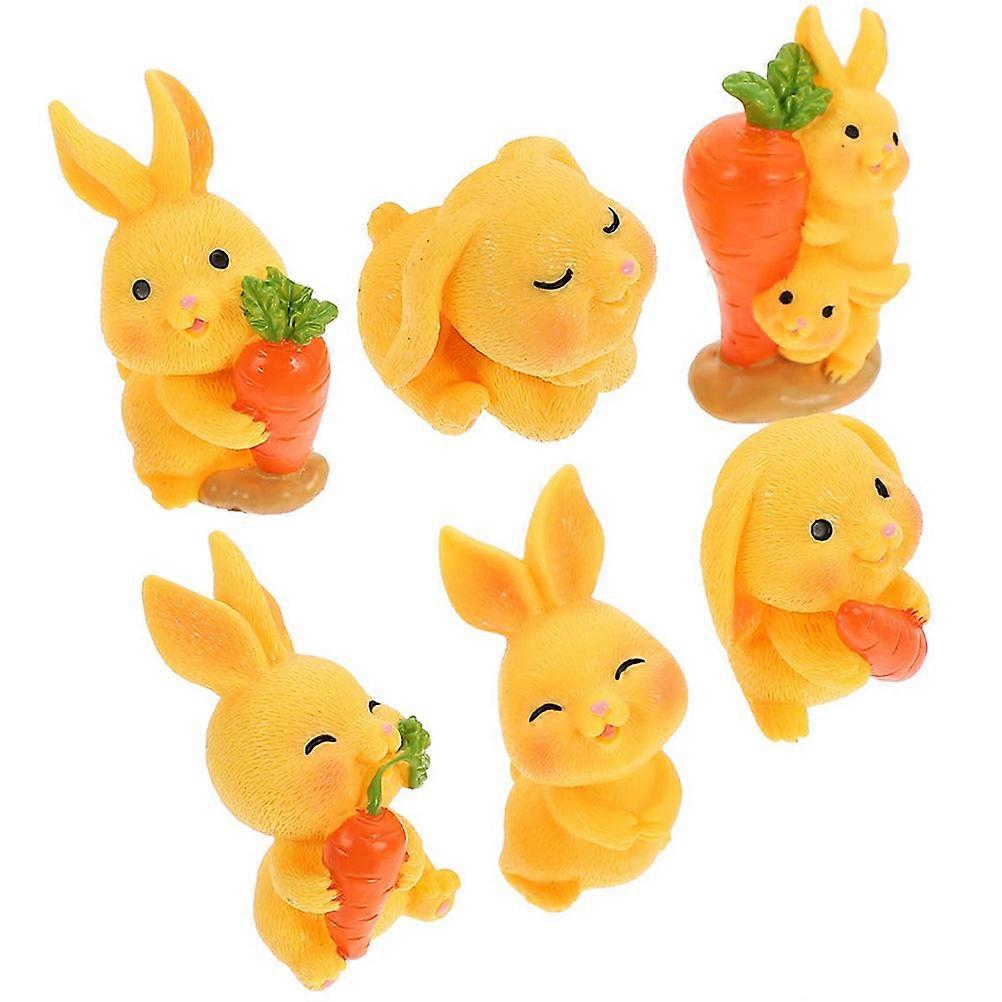 Multi-Function Rabbit Figure Desktop Mini Figurines for Decoration 30Pcs