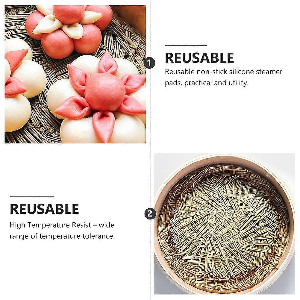 Steamer Mat Handmade Dumplings Mat for Kitchen Use Light Brown