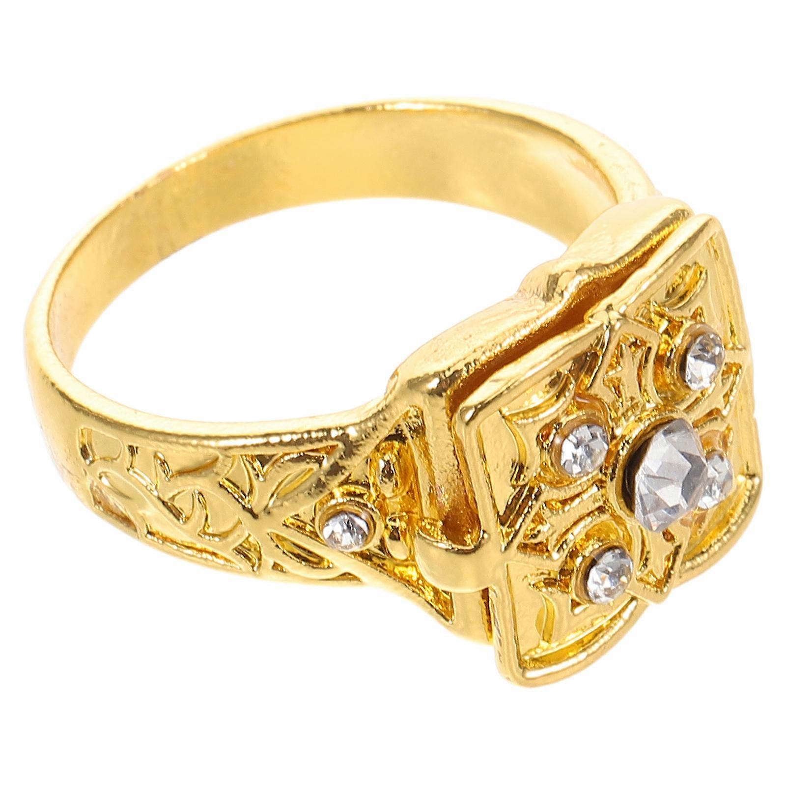 Ring with Hidden Lid Ring for Parties and Dates Flip-Top 4Pcs