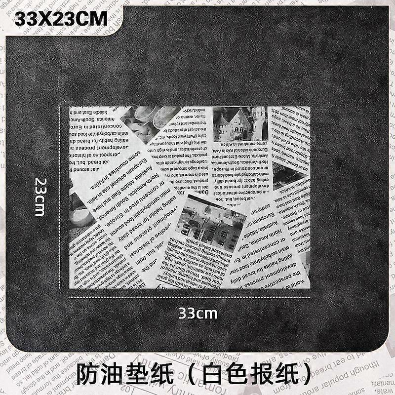 Luxora 100 sheets of greaseproof paper patterned pad paper grease latch fries hamburger placemat paper snack tray blotting paper