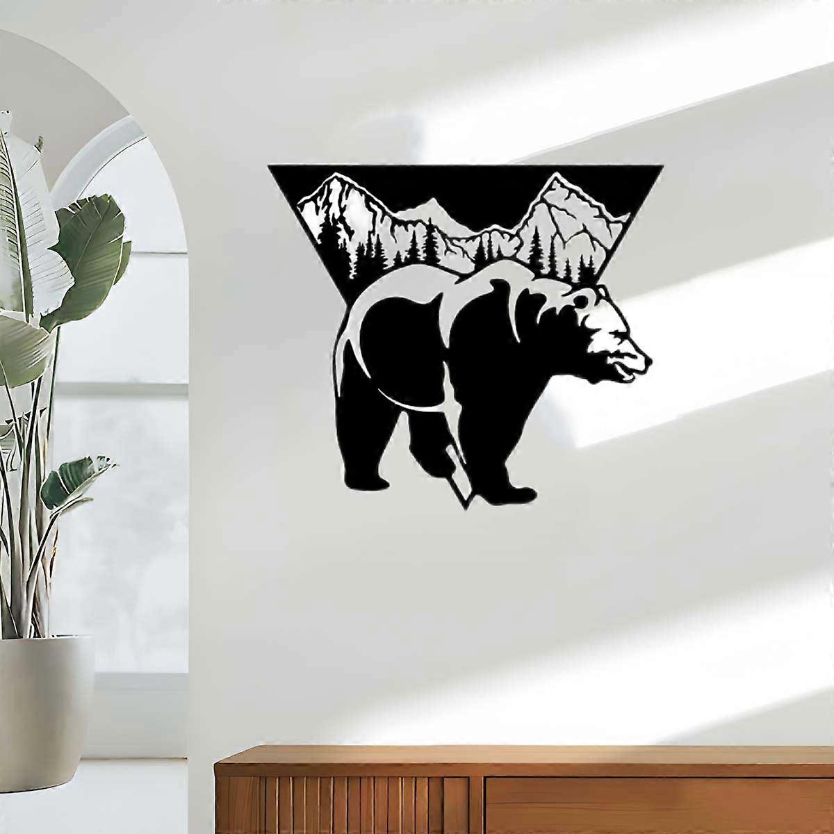 1PC Bear Hanging Metal Wall Décor for Home Interiors