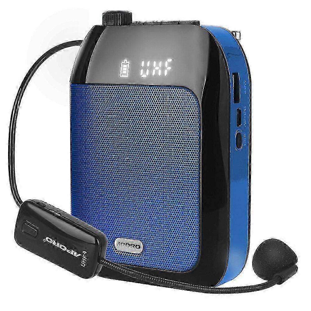 APORO T9UHF Bluetooth Wireless Voice Amplifier UHF Microphone Portable Sound Amp-yezi 26s