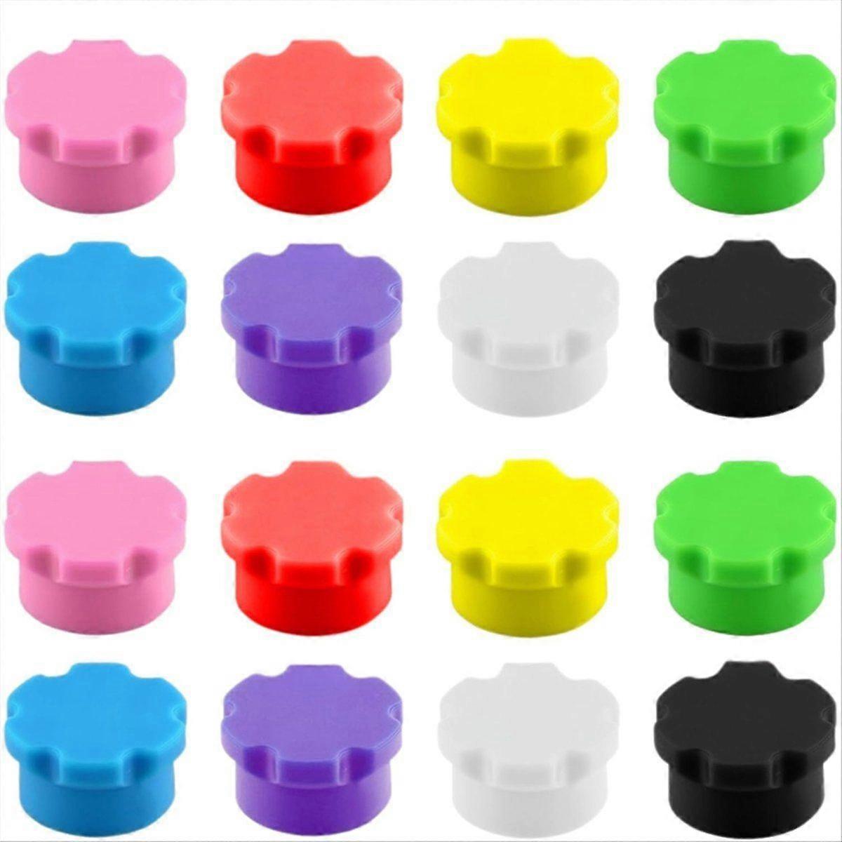 16 Pcs of Reusable 3ml Glass Vial Protective Vial Caps, Leak-Proof and Dust-Proof Caps, Suitable fo