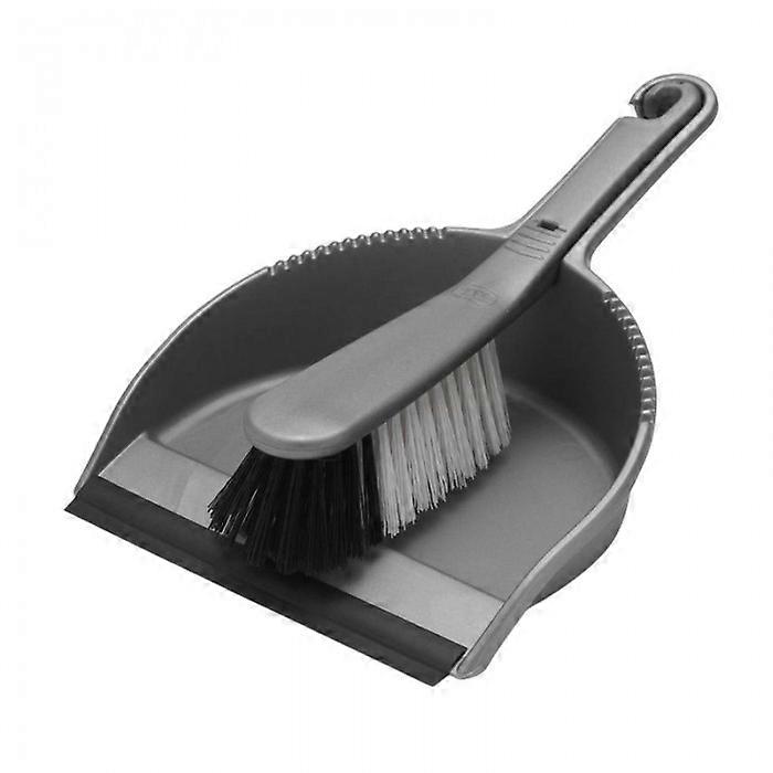 Addis Metallic Dustpan and Brush Set