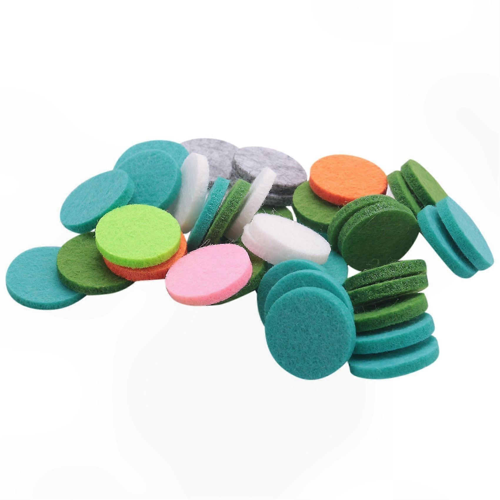 Reusable Felt Pads, 22mm Diameter, 48-Pack for Car Essential Oil Diffuser Locket