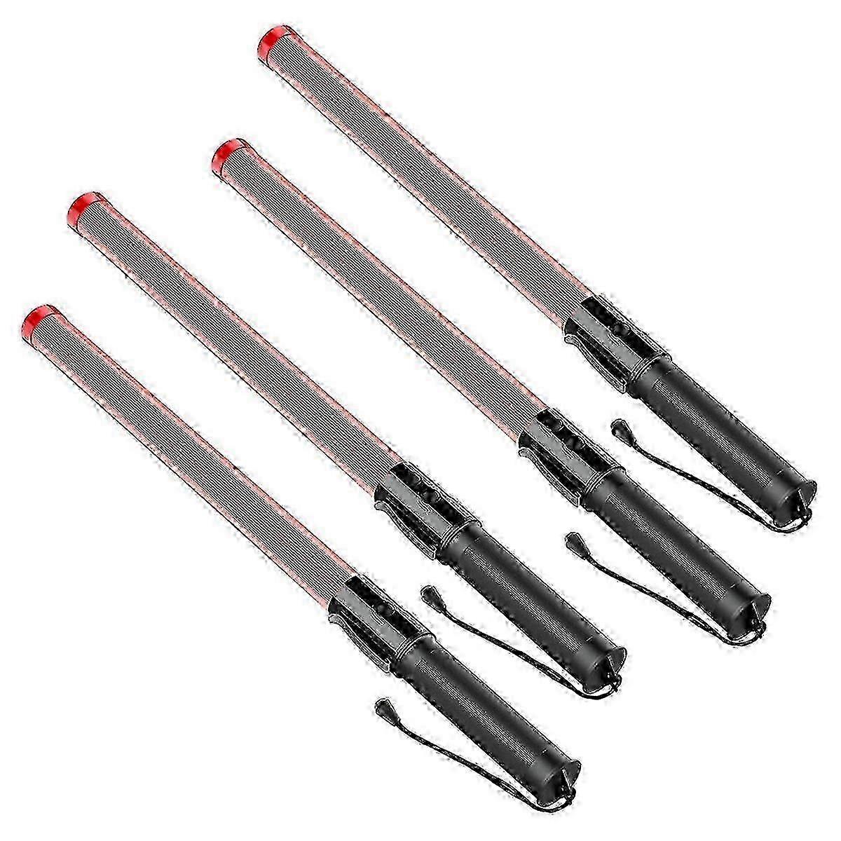 4Pack Traffic Wand 21Inch Led Traffic Control Wand Safety Light Wand with 2Flashing Modes Air Marsh