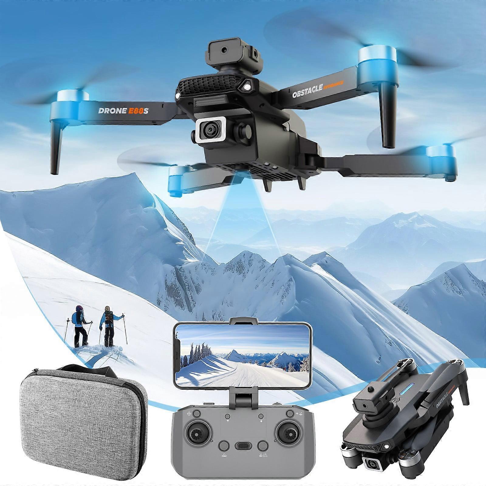 Zeceouar Drone with Camera - 1080P Brushless Motor, WiFi FPV, Altitude Hold, Obstacle Avoidance, Headless Mode, Follow Me - RC Quadcopter Toys Gift