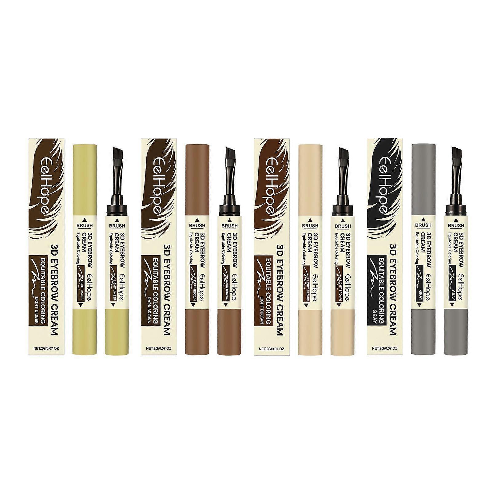 Eelhope Three-Dimensional Color Double-Head Eyebrow Cream Is Long-Lasting, Does Not Smudge, Is Naturally Waterproof, Does Not Smudge, And Applies Make