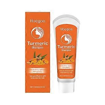 Hoegoa Turmeric Shampoo - Cleanses Scalp, Moisturizes, Smooths Dry And Frizzy Hair, And Repairs Hair