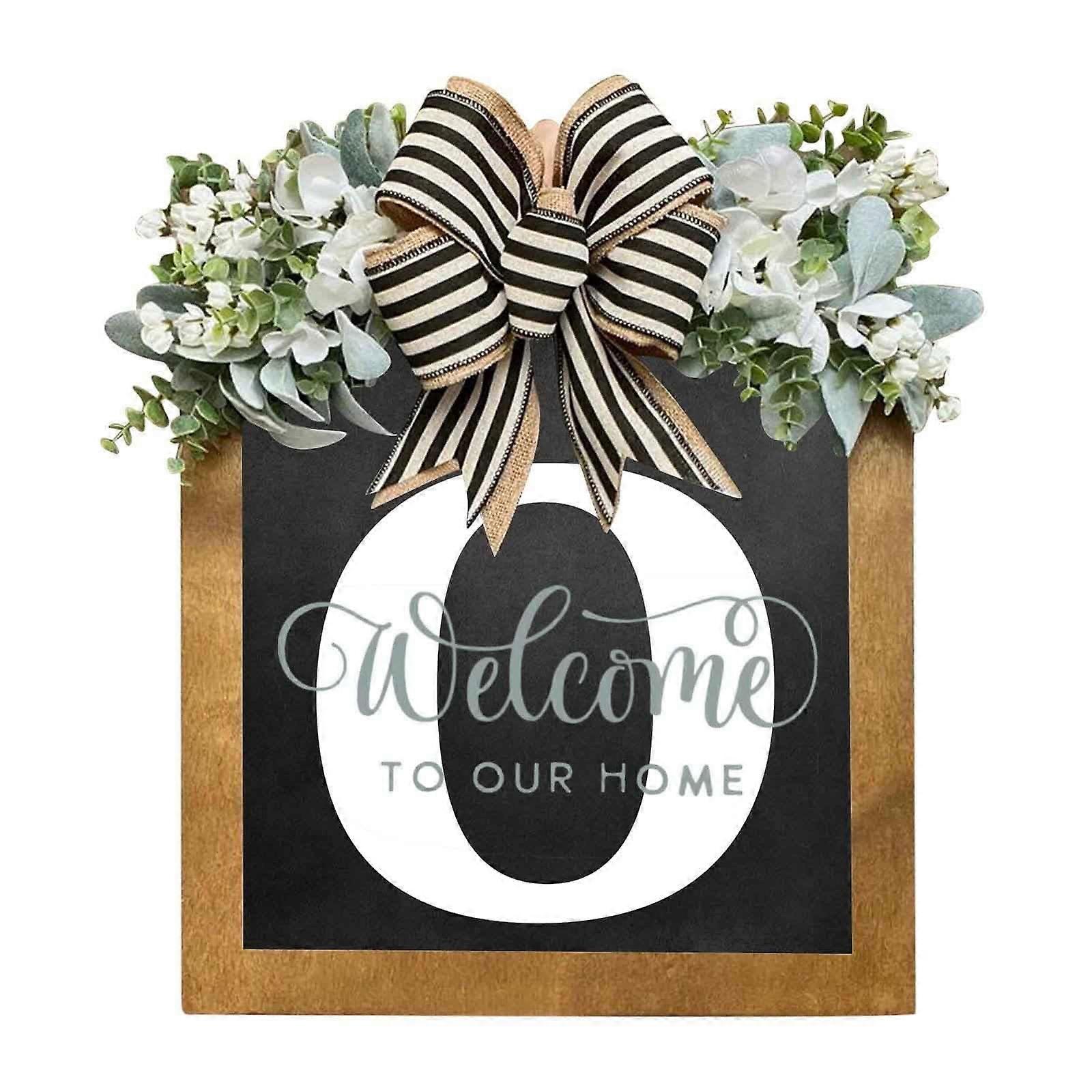 Yonrjhukm Last Name Year Round Front Door Wreath Decorative Hanging Plaques In Front Of The Door