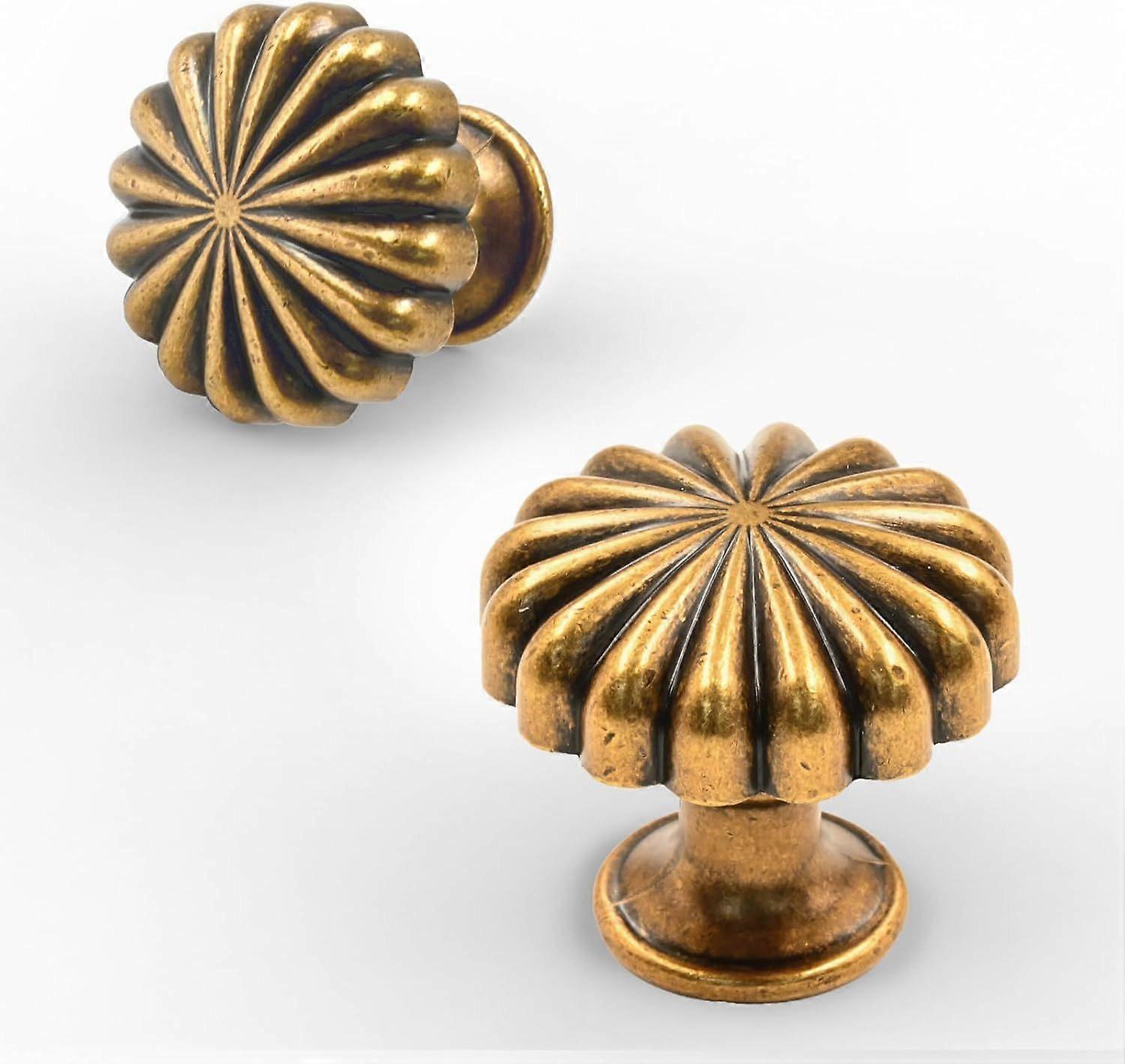 SeraphinaT 10 Pack Antique Brass Kitchen Cabinet Knobs Dresser Knobs Drawer Knobs Cabinet