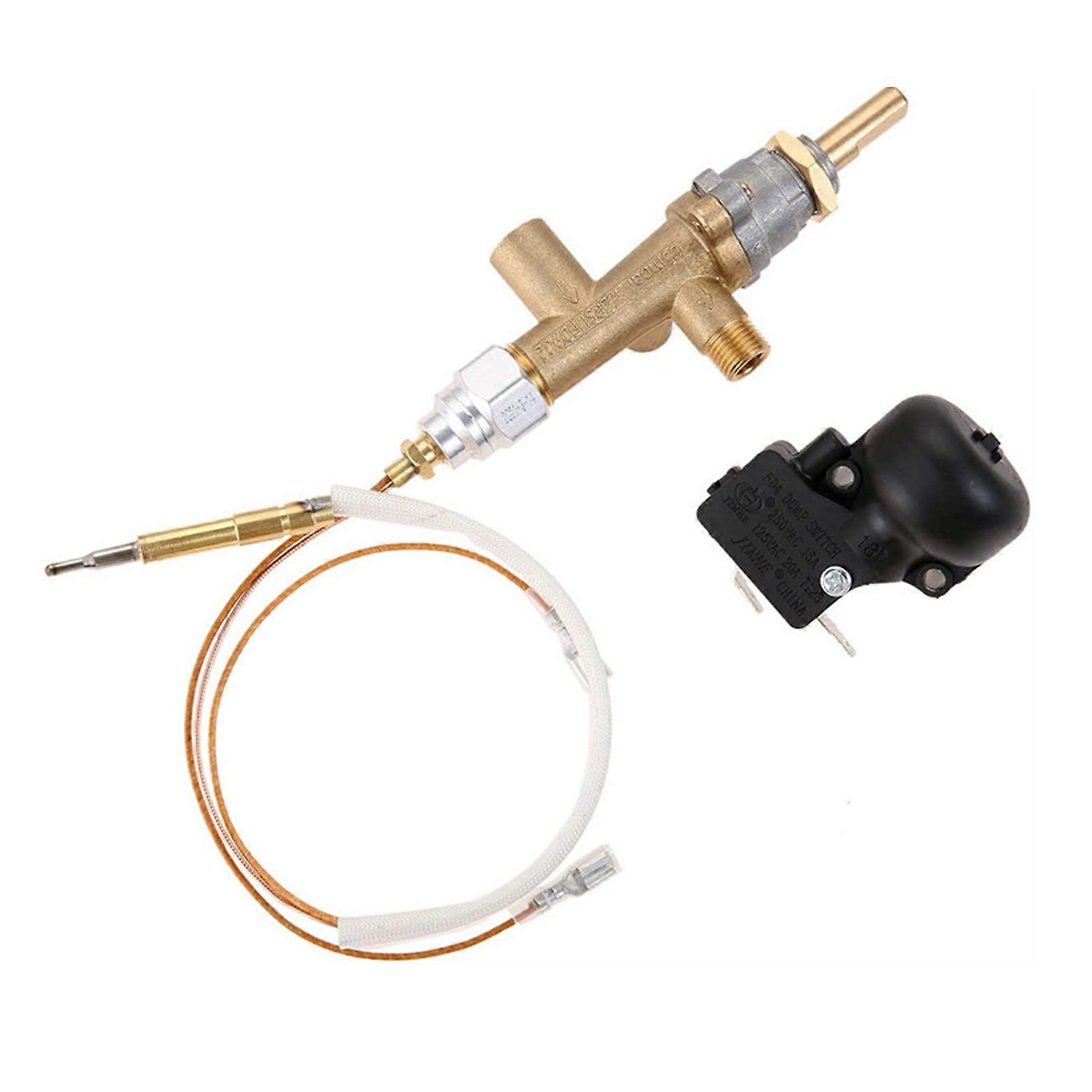 Sturdy Brass Gas Control Valves Easy Installion for Room And Patios Heaters Featuring Oxygen and Flameouts Safety Multicolor