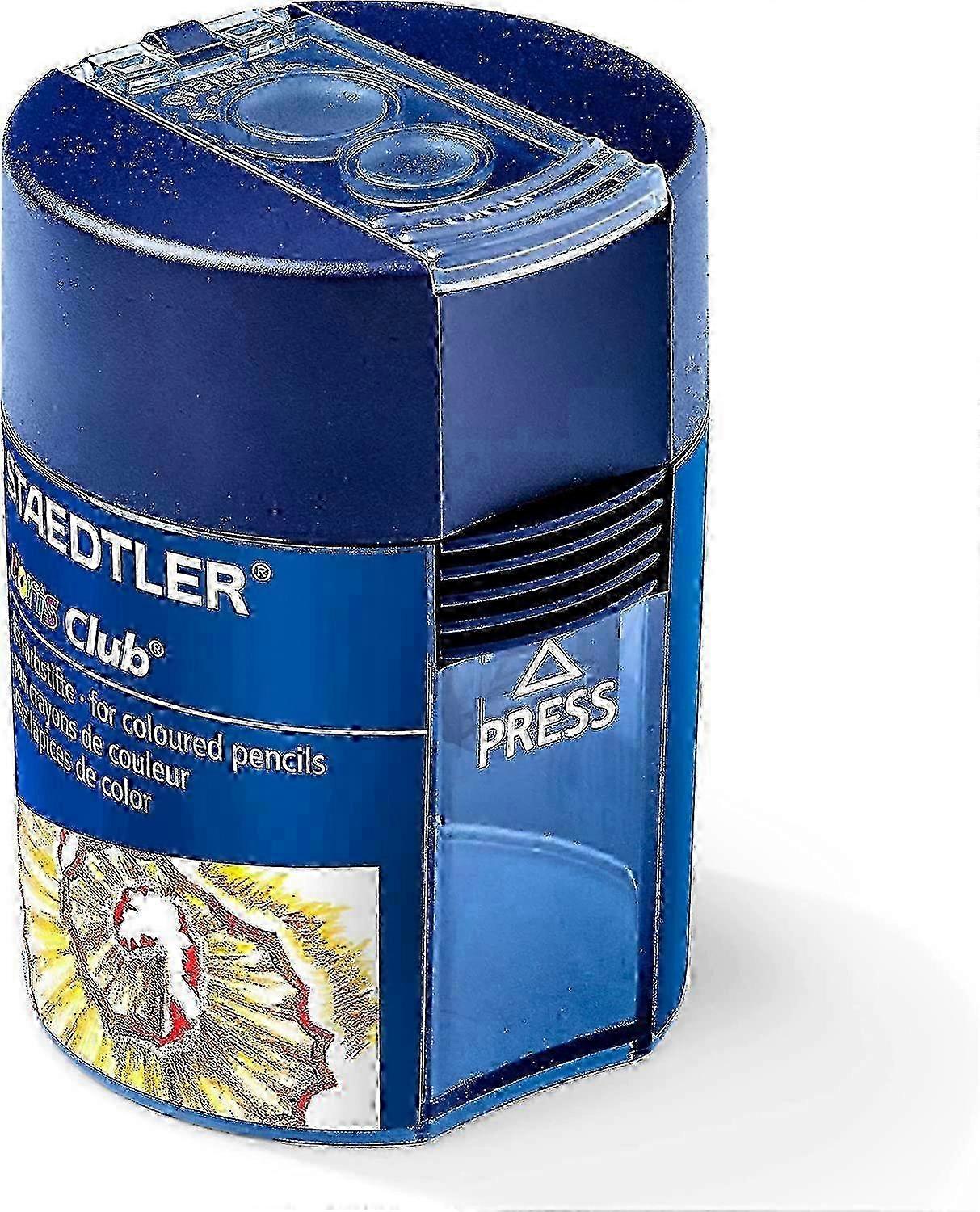 New Year Special Deal - 512 Noris Club Double Hole Tub Sharpener for Blades in Blue - Enhanced Sharpness Quality