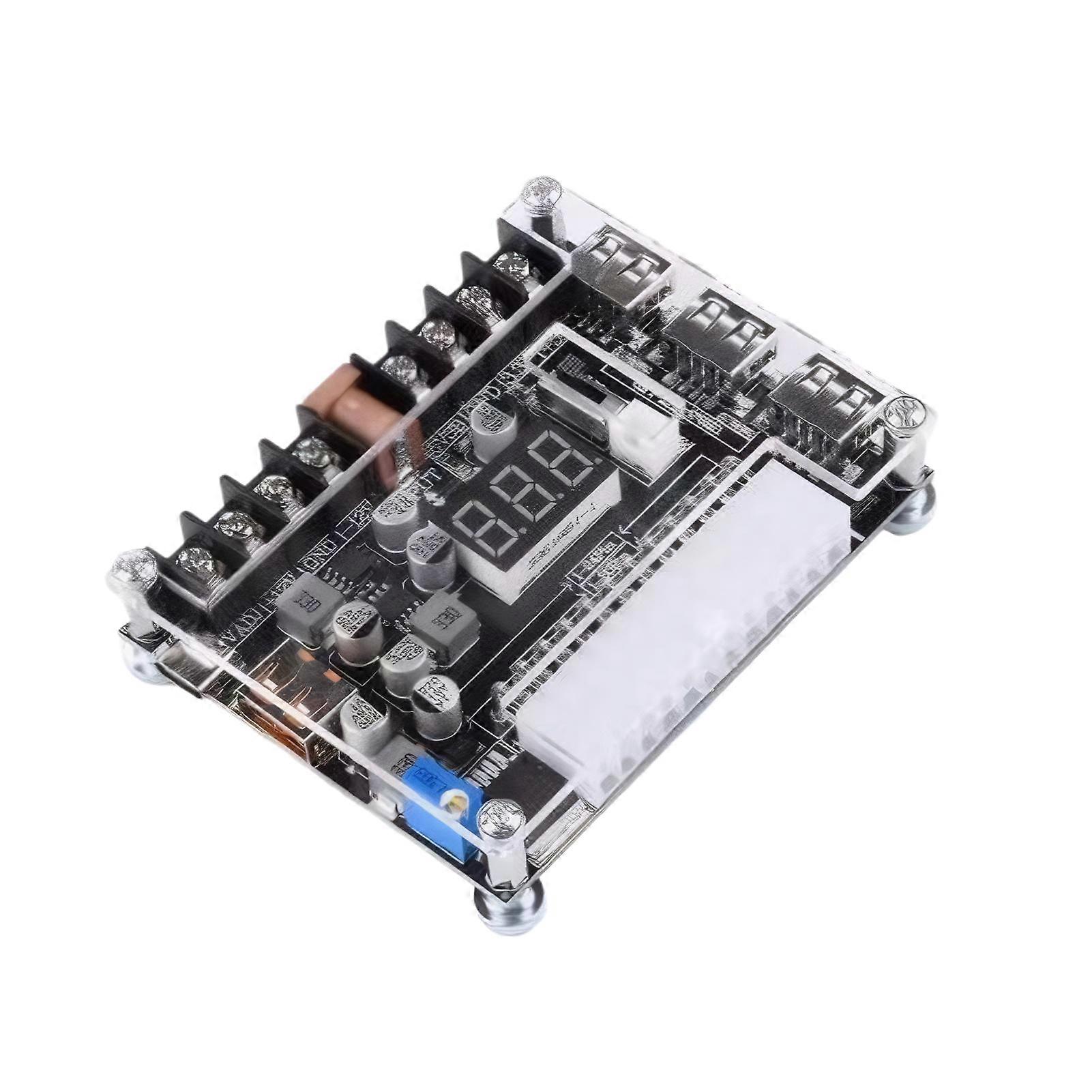 Red Digital Display Adjustable Voltage Power Module Adapter For 20/24Pin ATX Computer Power Banks