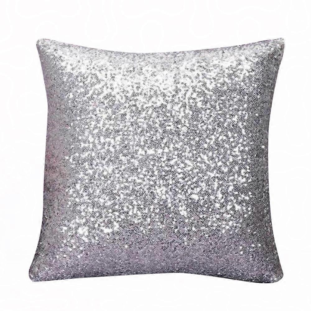 VOSS Solid Color Glitter Sequins Throw Case Cafe Home Decor Cushion Covers