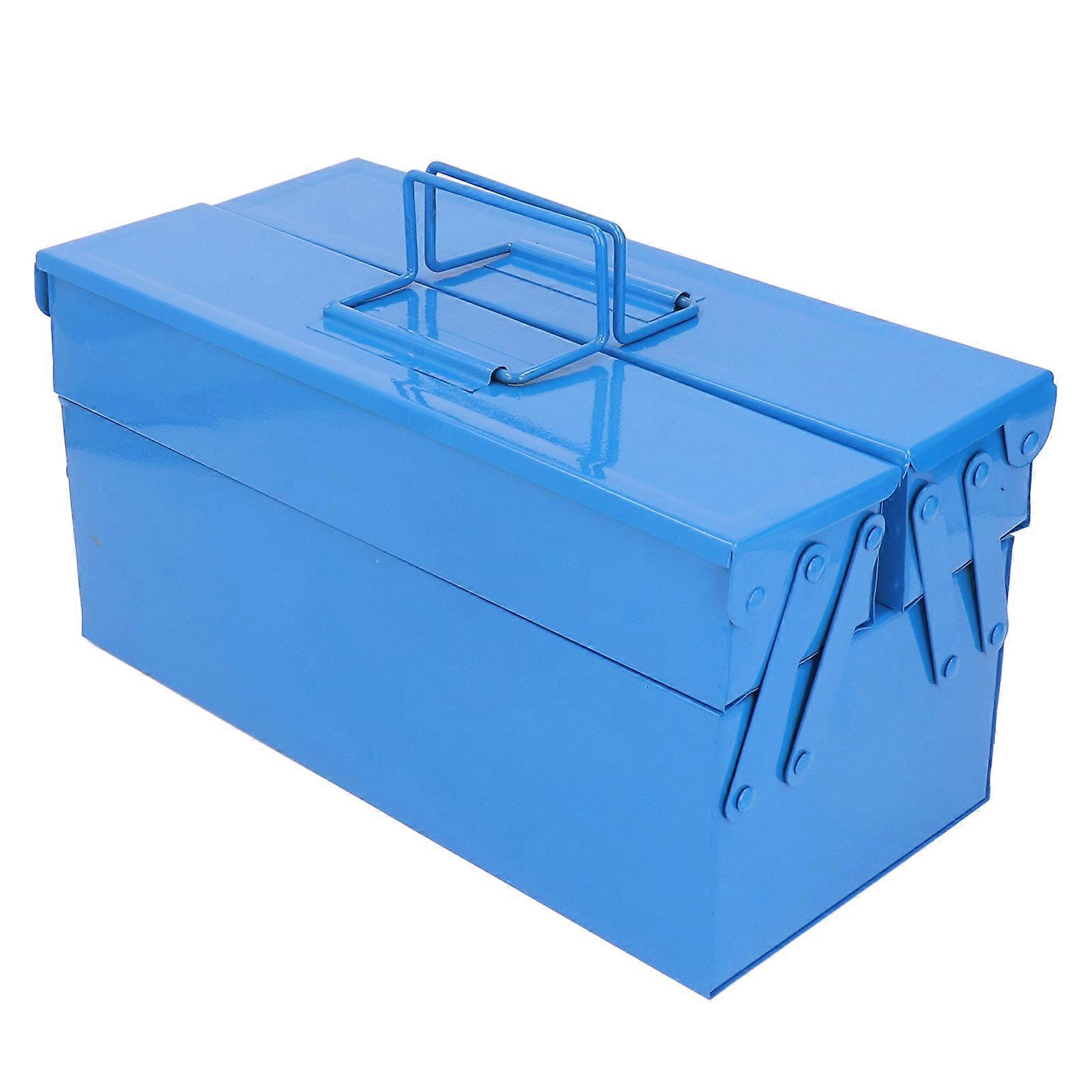 Folding Tool Storage Box 2 Layer 3 Tray Household Multi Function Portable Storage Toolbox for Vehicle Repair