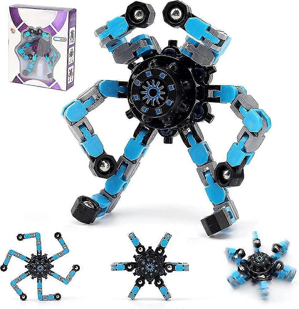 Transformable Fingertip Spinner Toy Twisted Robot Spinner Stress Relief Toy @BUGU