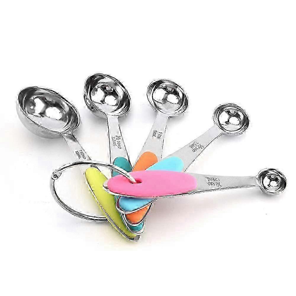 5-Size Stackable Measuring Spoons, Stainless Steel Set