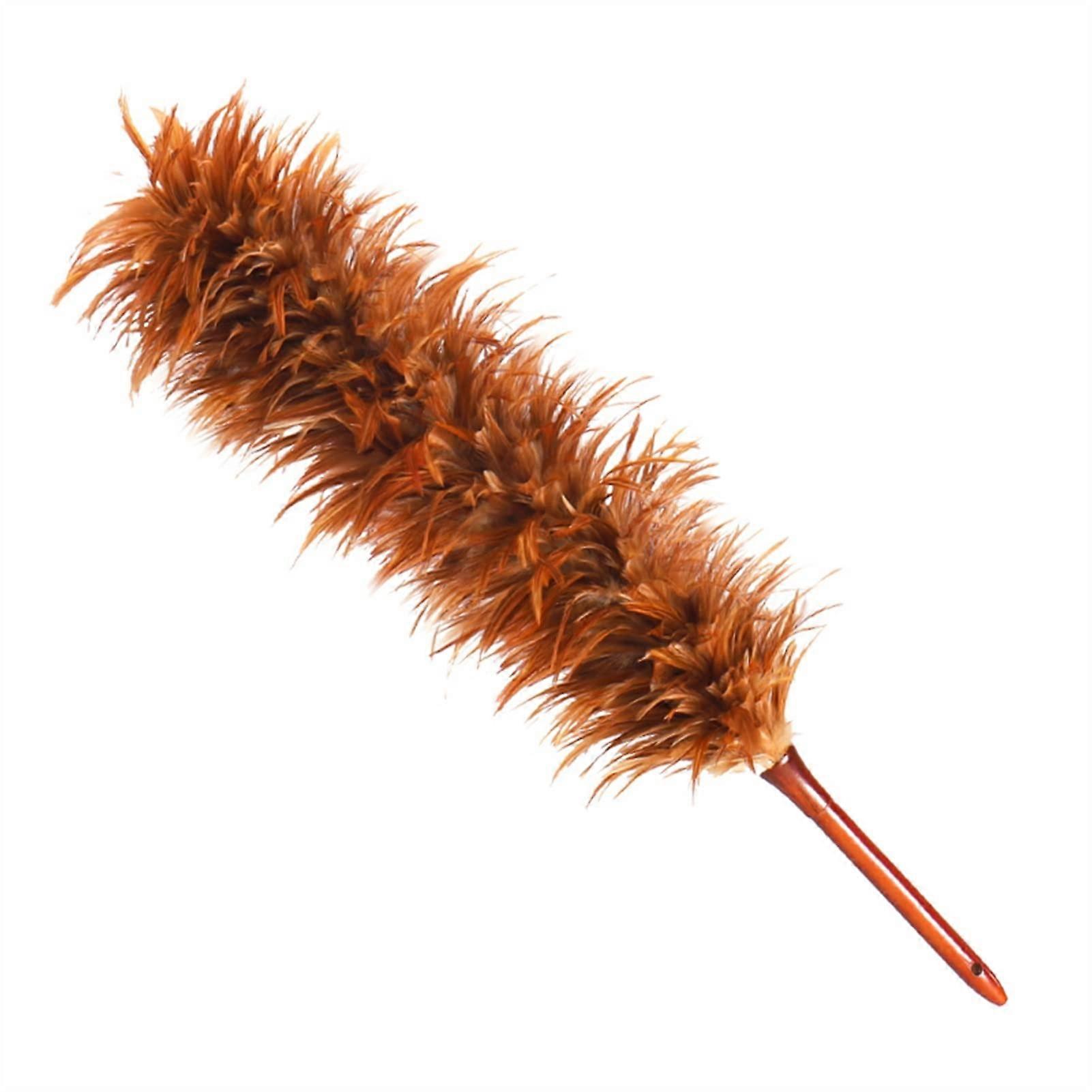 Real Chicken Feather Duster, Natural Feather Duster, Handheld Dusting Tool, One Color